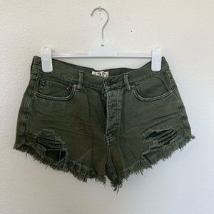 Free people denim shorts